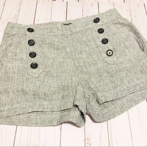 Express Linen Blend High-waisted Shorts